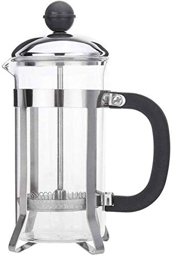 NCRD Bollitore da caffè Stampa Francese con Filtro in Acciaio Inox, Grande Maniglia Confortevole e Vetro Protettivo Resistente