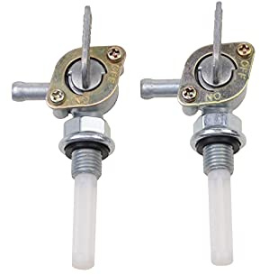 GOOFIT 2 Pcs Commutateur de Carburant de Moto Pompes d'Alimentation En Carburant de Robinet Commutateur de Carburant Réservoir de Pétrole Remplacement pour 4 Wheeler 49cc 50cc 90cc 110cc 125cc 150cc