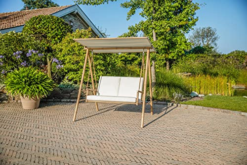 greemotion Hollywoodschaukel Laos, im Bambus-Look, ca. 163 x 169 x 126 cm