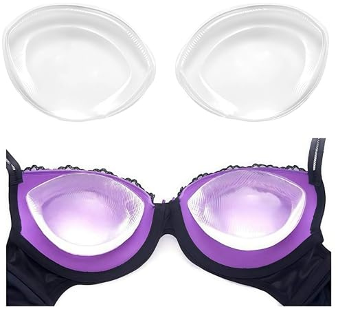 1 paio di inserti per reggiseno in silicone per il seno rinforzatore del seno cuscinetti per stampaggio del seno inserti per reggiseno push-up in gel per costumi da bagno bikini aggiungere 1-2 tazze