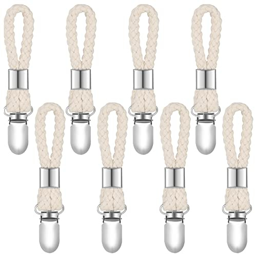 SOSPIRO 8 unidades de Toallero, Colgador para Toallas, Toallas, Clips de Toalla, con Trabillas, Adecuado para Casas, Armarios y Baños.