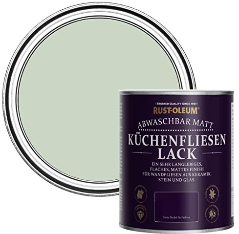 Rust-Oleum Green water resistant Kitchen Tile Paint in Matt Finish - Laurel Green 750ml