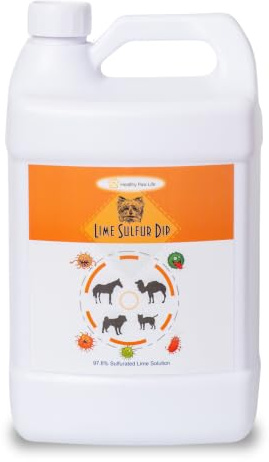 Healthy Paw Life - Salsa di zolfo di calce - Cura degli animali domestici per prurito e pelle secca - Formula Xtra Strength - Soluzione sicura per cani, gatti, cuccioli, gattini, cavalli (1 gallone)