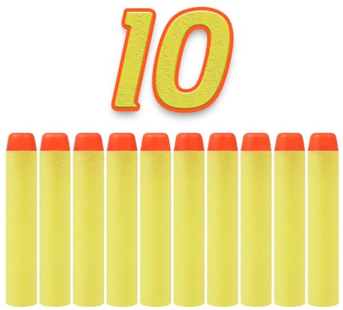 König Design Nerf Pfeile - 10 Stück Nerf Darts Nerf Munition Pfeile Dart Bullets Refill Darts Foam Pfeile für N-Strike Elite Blasters Series Hasbro Fortnite
