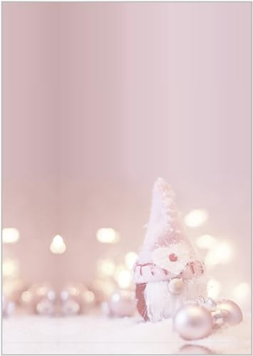 Briefpapier Wichtel DIN A4 - Papier Weihnachten - 20 Blatt - Motiv Nr. 005 | 100g/m²