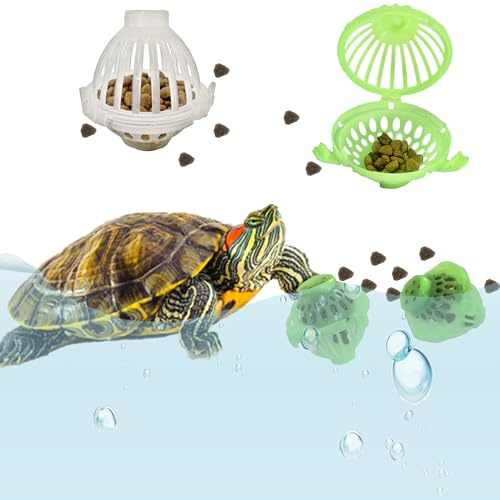 10PCS AquaTurtle Enrichment Toys for Aquatic Turtles, Including Feeder Ball - Aquarium Accessories