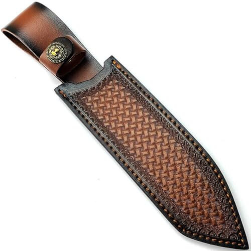 Abbdbd Étui De Couteau Droit Portable en Cuir, Étui De Chasse en Plein Air, Housse De Protection De Couteau