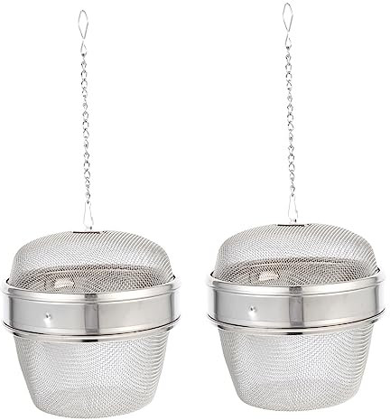 Alipis 6pcs Ultrasonic Cleaner Jewellery Watch Part Baskets Seasoning Infuser Balls