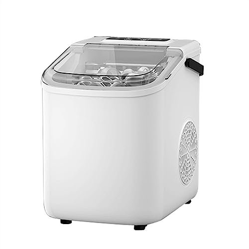 Macchina Per il Ghiaccio Da Casa Macchina for il ghiaccio da banco con maniglia for il trasporto, 17-22 libbre al giorno, 9 pezzi pronti in 6 minuti, macchina for cubetti di ghiaccio compatta portatil