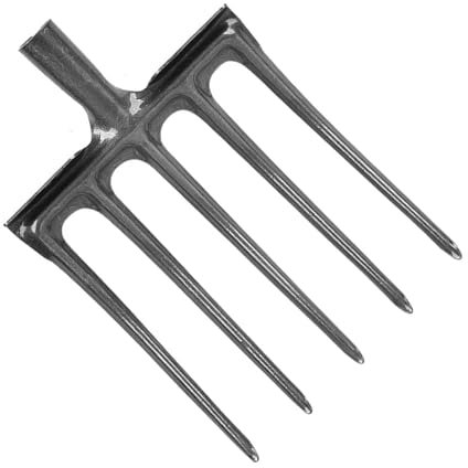 KKPLZZ Forca Scavo Forca Scavo per Giardino in Acciaio Ad Alto Tenore di Carbonio, Forte Resistenza e Prevenzione della Rottura (5 Denti)