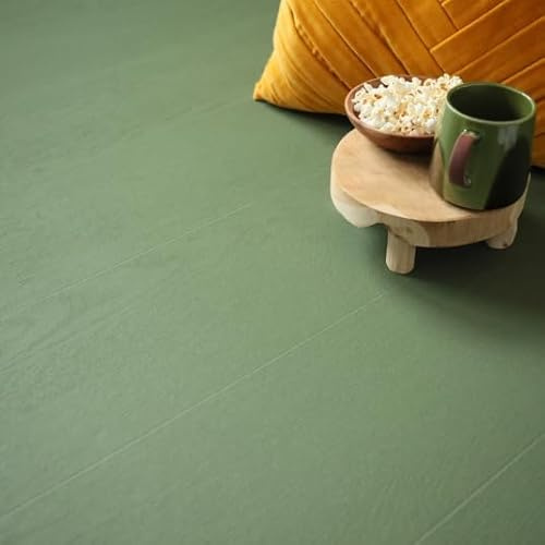 Sol Vinyle Résistance Pro - Parquet Bois Vintage Peint - Vert - Rouleau de 2m x 4m