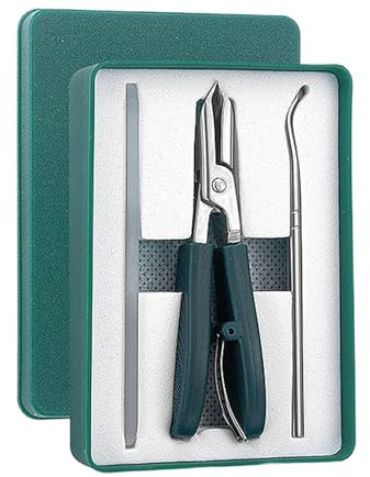 Set Di 3 Tagliaunghie, Tagliaunghie Obliquo, Lime E Strumenti per La Rimozione Delle Unghie, Strumenti Di Alta Precisione per Manicure E Pedicure, Tronchesino Unghie Piedi, Acciaio Inossidabile, 9,1cm