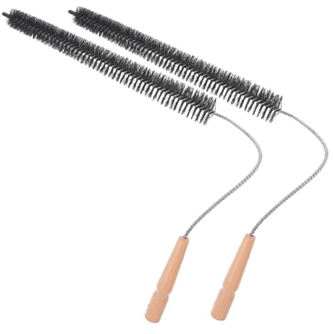 TOPBATHY 2pcs Dryer Cleaning Brush Nylon Bristles for Dryer Vent Lint Removal for Laundry and Bathroom Maintenance