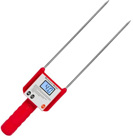 Misuratore di umidità Portatile del Fieno 3-80% for Paglia di Cereali, crusca, Erba foraggera, Leymus chinensis, Erba di bambù imperatore, Test a Fibra per caffè e Cacao