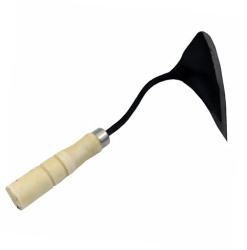 YOSADIER Zappetta da Giardino Piccola con Manico in Legno Ergonomico Attrezzo per Diserbo e Scavo Resistente e Antiscivolo per Orto Casa e Scuola