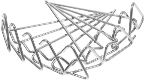YOSADIER 10 pièces Brochettes pour Barbecue et Friteuse Air Compatible Four et Grill Support Vertical Triangulaire pour Viande Légumes Fruits de Mer
