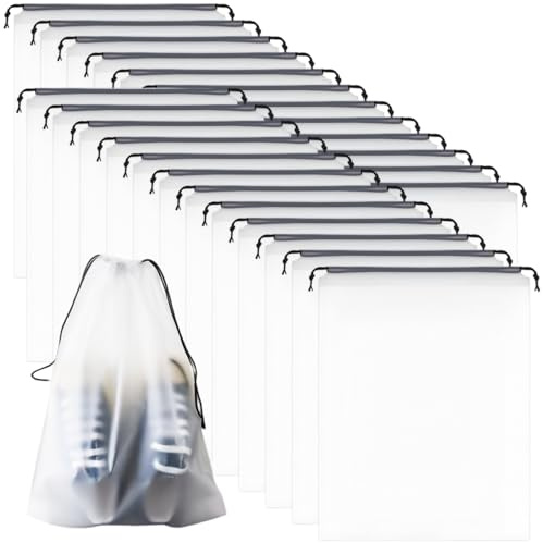 Borsa Scarpe da Viaggio 24 pezzi Borsa Calzature Coulisse Trasparente