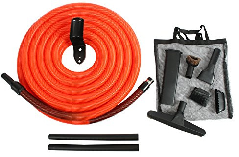 Cen-Tec Systems 93741 Central Vacuum Garage Attachment Kit with 50 ft. Hose, Black
