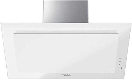 TEKA Campana Extractora Vertical 60 cm, Aspiración Perimetral, Motor Doble EcoPower, 3+1 Velocidades, Touch Control, 2 LED, Sistema FreshAir, Compatible con recirculación, DVT 68660 TBS