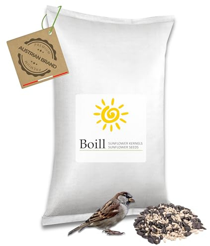 Boill/Sonnenblumenkerne Mix - geschält und gestreift - 25 kg. Vogelfutter, Wildvögel Futter