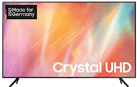 Samsung Crystal UHD 4K TV 65 Zoll (GU65AU7179UXZG, Deutsches Modell), HDR, Q-Symphony, rahmenloses Design, Smart TV [2021]