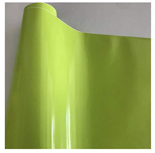 BANGHA Carbon Folie 10/20/30/40/50 * 152cm Schwarz Glanzvinylfilm Glanz Glänzend Auto-Verpackungs-Folien-Aufkleber mit Luft-Blase Kostenloses Motorrad Car Wrapping Folie Auto
