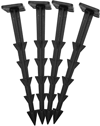 Lot de 100 Piquets de Fixation en Plastique – Qualité Premium – Résistants à l’Humidité et aux Températures de -30°C à +80°C – pour Toile de Paillage, Bâche, Géotextile et Filet