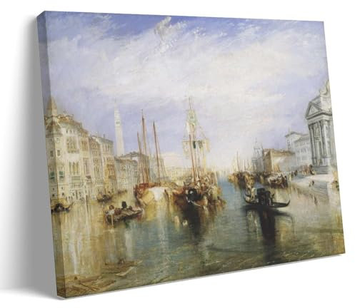 NGANOH Venice from The Porch of Madonna Della Salute by J. M. W. Turner Canvas Printed Poster Picture Print Wall Art Painting Canvas Artworks Gift Idea Room Aesthetic 20x30inch(50x75cm)