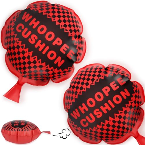 POPLAY 2 PCS Whoopee Cushions, 10 Inch Fart Bags Prank for Novelty Party Favors Kids and Adults Fart Pillow