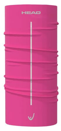 HEAD Original Tube Reflector, Multifunktionstuch Unisex Schlauchschal Herren Damen Kinder Winddicht Skifahren Radfahren Schlauchtuch Tube Reflector Schlauchtuch (Erwachsene, Pink)