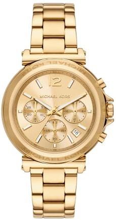 Michael Kors Maren Damklocka, Quartz kronografverk med armband i rostfritt stål eller läder