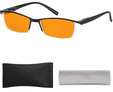VUEECLAT Blue Light Blocking Glasses | Max Protection Gaming & Computer Glasses | Reduce Eye Strain & Improve Sleep | UV400 Glare Protection for Men/Women