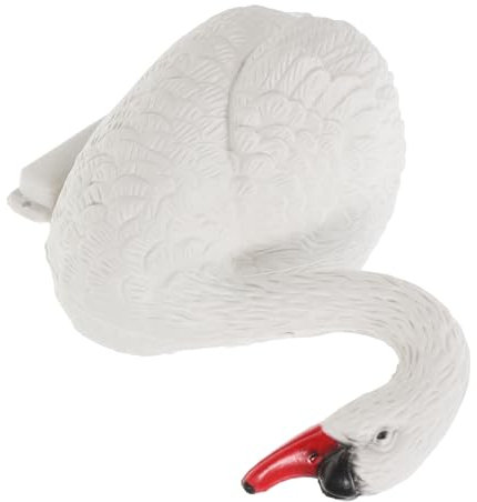Healifty Swan Statue for Garden Pond Floating Swan Figurine Ornaments Water Feature Outdoor Decoration