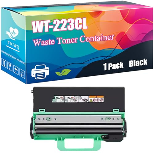 WT-223CL Waste Toner Container Compatible with Brother DCP-L3510CDW DCP-L3517CDW DCP-L3550CDW HL-L3210CW HL-L3230CDW HL-L3270CDW Printers, High-Yield Ideal for High-Volume Printing (Black)