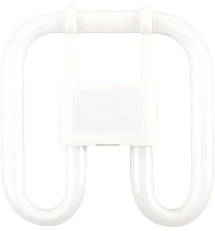 Sunnylinn GR10Q 28W 4-PIN Light Bulb Warm White 3500k, 2D 4 PIN Square CFL Compact Fluorescent Lamp Non-dimmable, GR10Q DD Flat Butterfly Bulb 230V(20 * 20CM) for Indoor Corridors.