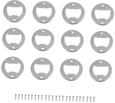Kichvoe 12piezas Accesorios para Abrebotellas de Extractor de Tapas de Latas de Hierro Multifuncional para Cerveza Plateado para Fiestas