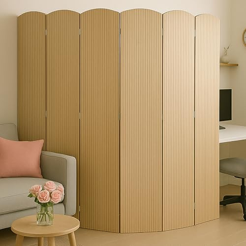 Mendler Bambus Paravent HWC-O30 zusammenklappbar 6 Paneele 170x245cm | Raumteiler, Trennwand, Sichtschutz