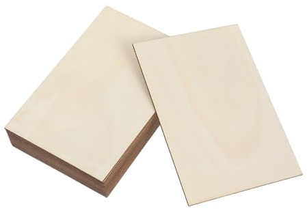 Homoyoyo 15 Pezzi Legno Compensato Grezzi Per Intaglio Lastre Legno Naturale Grezzi Assi Assi Sottili