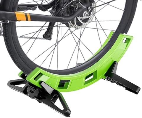 Soporte para suelo de bicicleta, para bicicletas de montaña, para aparcamiento en el suelo de la bicicleta, para exteriores y exteriores, todos 26 – 80 mm de ancho