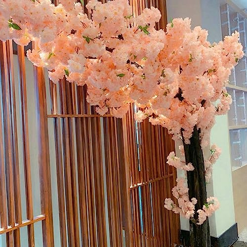 1,8x1m / 5.9x3,2ft de grande plante de simulation japonais arbres de fleur de cerisier artificielles fausses fleurs de soie pêche à la pêche intérieure du restaurant de fête extérieure du restaurant