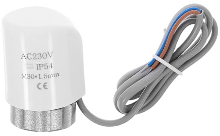 Gatuida Digitaler Heizkörperthermostat mit schnellem Ansprechverhalten energiesparend für Fußbodenheizung und Raumtemperaturregelung normalerweise geschlossenes Kabel geeignet für
