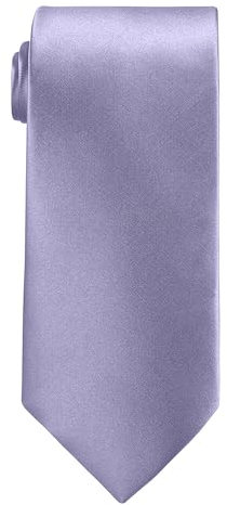 WedDecor Skinny Light Purple Tie 5cm Solid Colour Slim Necktie – Soft Polyester Unisex Formal Business Tie for Men & Women, Perfect for Weddings, Prom, Parties, Celebrations & Business Meetings
