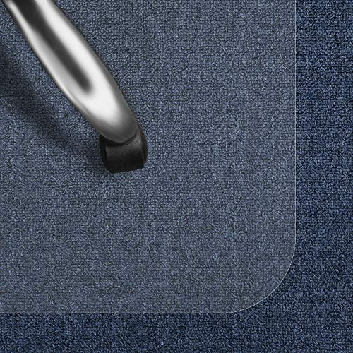 CASA PURA Bodenschutzmatte Transparent für Kurzflor-Teppich | Schreibtischstuhl Unterlage für Büro und Wohnen | Bodenmatten wahlweise für Teppich/Hartböden (75x120 cm)