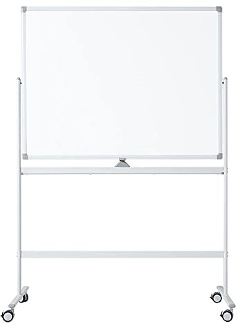 Vivol Whiteboard auf Rollen 100x150 cm Weiß - Doppelseitig und Magnetisch - 3 verschiedene Größen