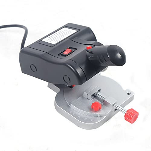 Scie à onglet électrique 90 W 4500 tr/min pour couper le bois et le métal, coupe à 45°, mini coupe, scie à onglet avec lame de scie à métaux et en résine