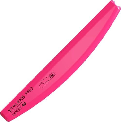Staleks Pro EXPERT 40 vinklad plast halvmåne nagelfil bas för engångs halvmåne nagelfilar - modell SPBE-40