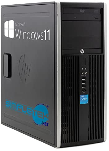 Tour PC HP 8300 CMT Windows 11 Pro – Core i5 jusqu'à 3,60 GHz 16 Go RAM SSD 240 Go | Interface série RS232 VGA DisplayPort DVD de bureau Ordinateur fixe reconditionné