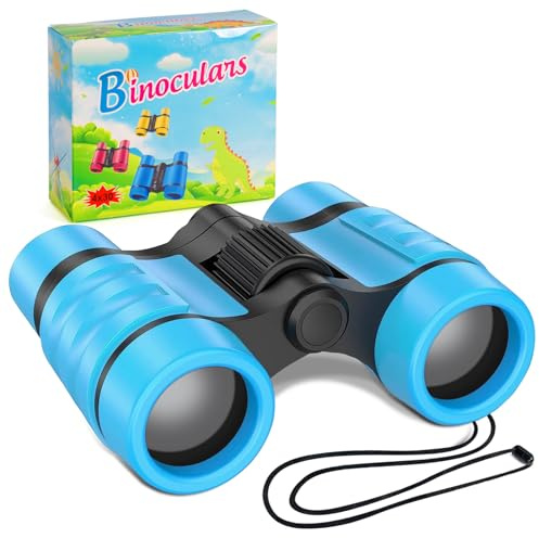 SULIVES Fernglas für Kinder mit 4-facher Vergrößerung, für 4-12 Jahre altes Kind, Lernspielzeug für Jungen und Mädchen, perfekt für die Beobachtung im Freien und weckt Neugier bei Kindern