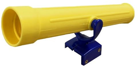 Rebo Garden Climbing Frame Accessories Plastic Telescope - Yellow and Blue