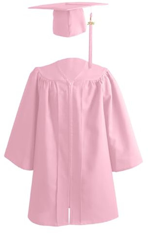 Mehrfarbiger für Jungen Mädchen, Kindergarten, Kinder, Abschlussfeier, Bachelor, Bühnenauftritt, Kleid mit Hut Kinder Kleidung Neugeborenen Set Mädchen Kleidung